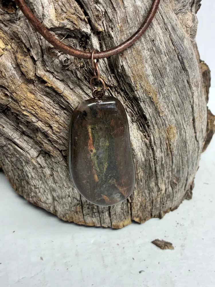 Coprolite Fossil Pendant, photo 3 of 5