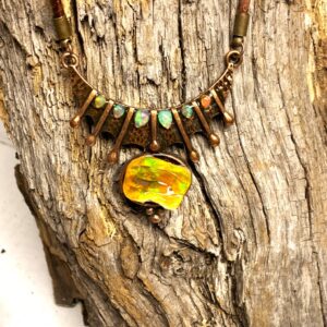 Opal on Copper